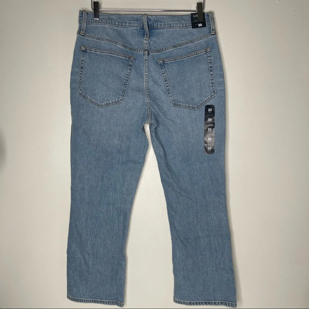 J. Crew Flare crop jean in all-day stretch